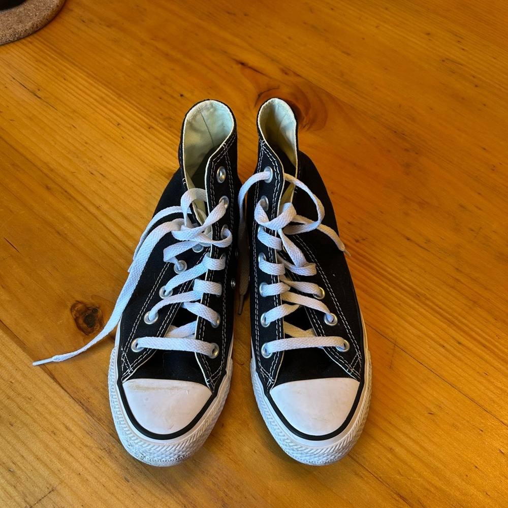 Converse Black High Top Sneakers 37 6.5